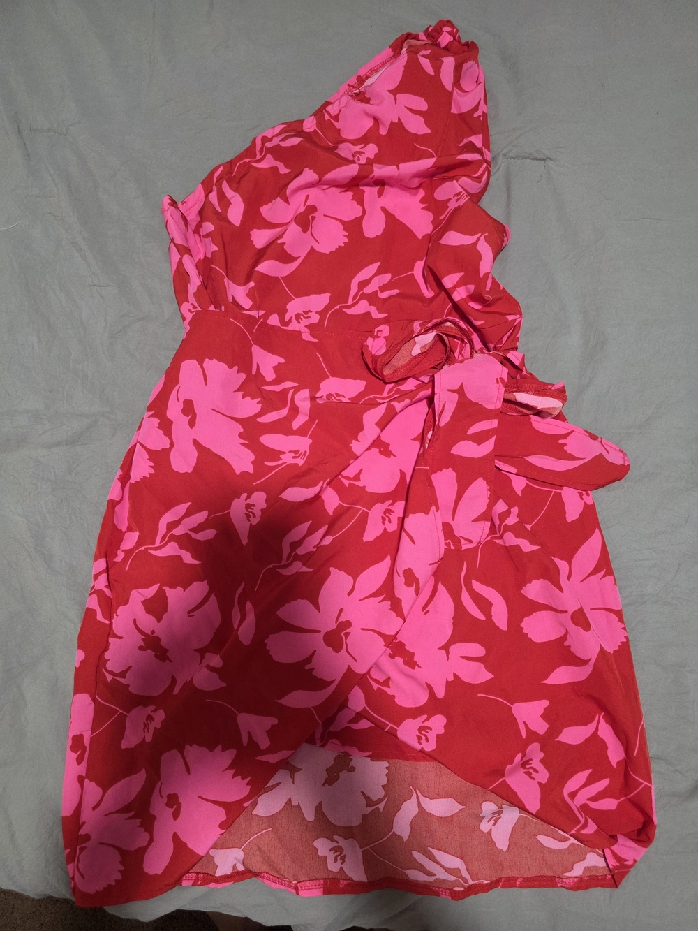 Women's Pink Floral Midi Dress - Bright Pink Print Hawaiian